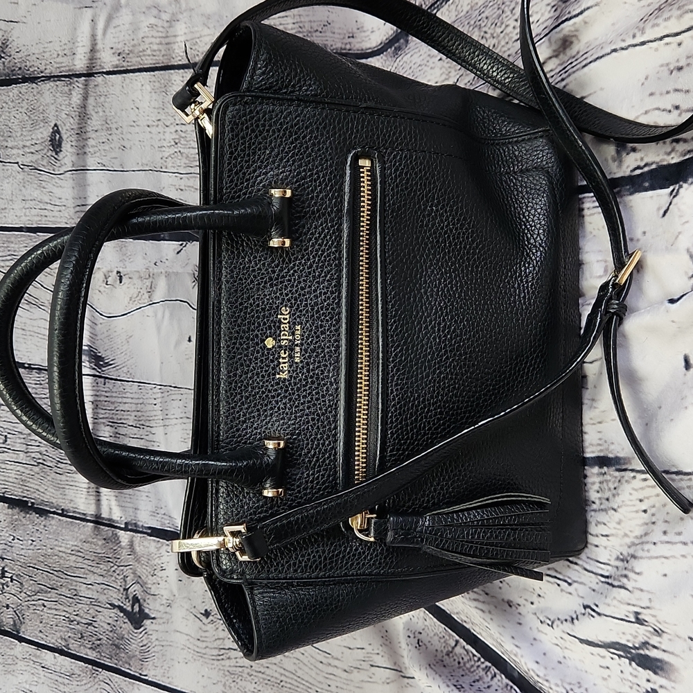 Kate Spade Chester Allyn Street Tassel Leather Handbag Satchel Crossbody
